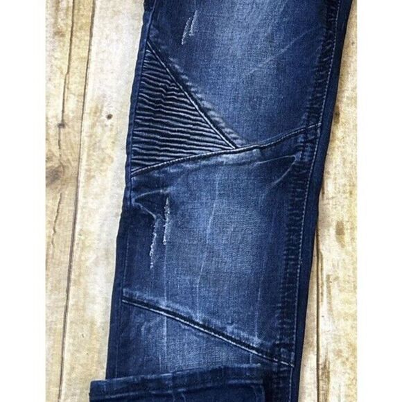 Rock Revival Skinny Jeans Womens Thick Stitch Jeans Mena Size 27 (31X32) - Picture 3 of 16
